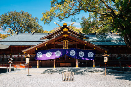 Ise, Mie, Japan - April 5, 2019: Sarutahiko shrineのeditorial素材