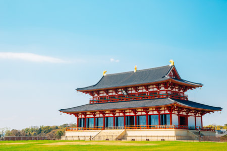 Heijo palace Imperial palace in Nara, Japanのeditorial素材