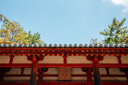 Toshodaiji temple UNESCO World Heritage Site in Nara, Japanのeditorial素材