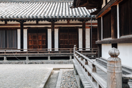 Toshodaiji temple UNESCO World Heritage Site in Nara, Japanのeditorial素材