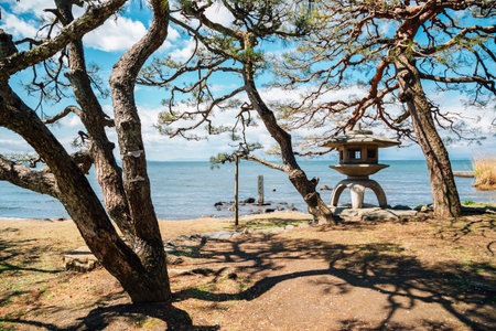 Lake Biwa in Shiga, Japan