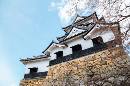 Hikone castle in Shiga, Japanのeditorial素材