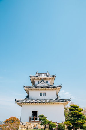Marugame castle in Kagawa, Japanのeditorial素材