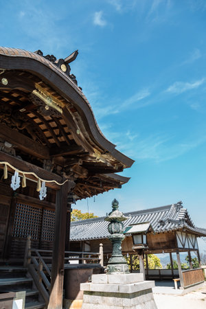 Kanonji Kotohiki Hachimangu Shrine in Kagawa, Japanのeditorial素材