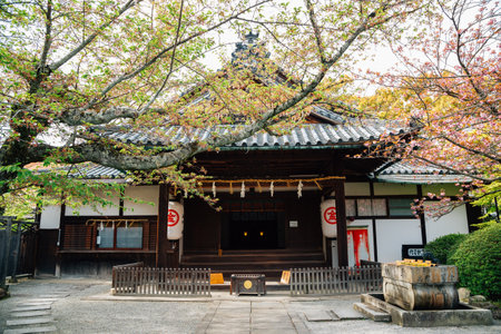 Kagawa, Japan - April 16, 2019: Kotohira-gu shrine at springのeditorial素材