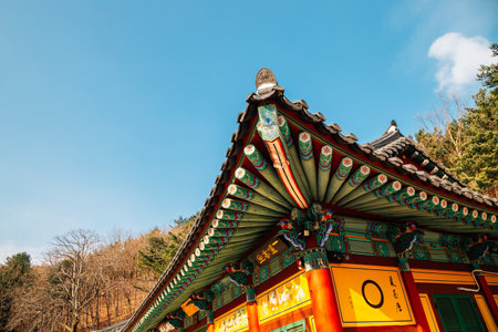 Goseong, Korea - December 11, 2020 : Geumgang mountain Hwaamsa templeのeditorial素材