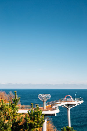 Mukho Nongoldam-gil sea and observatory in Donghae, Korea