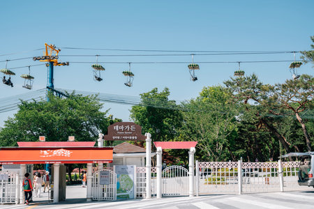 Gwacheon, Korea - May 26, 2022 : Seoul Grand Park Rose Gardenのeditorial素材