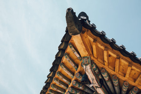 Cheonggye temple traditional architecture in Uiwang, Korea