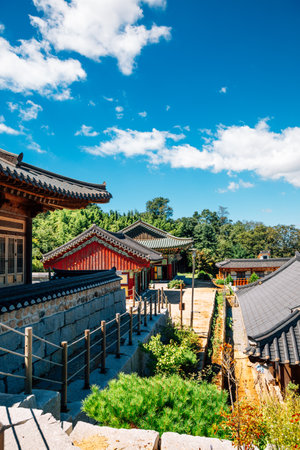 Pyeongtaek, Korea - September 13, 2020 : Sudosa Templeのeditorial素材