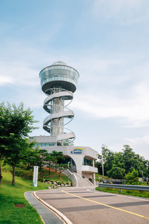 Hwaseong, Korea - July 9, 2020 : Songsan Green City Observatory
