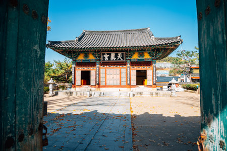 Miryang, Korea - November 8, 2020 : Yeongnamnu Cheonjingung Korean traditional architectureのeditorial素材