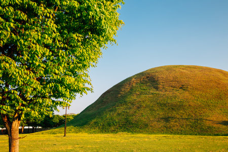 Daereungwon ancient tomb in Gyeongju, Koreaのeditorial素材