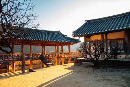 Byeongsan Seowon Historic Site in Andong, Koreaのeditorial素材