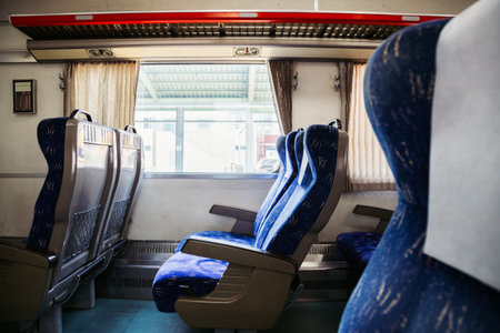 Inside the train in Korea