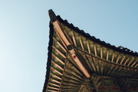 Changdeokgung Palace traditional architecture in Seoul, Korea