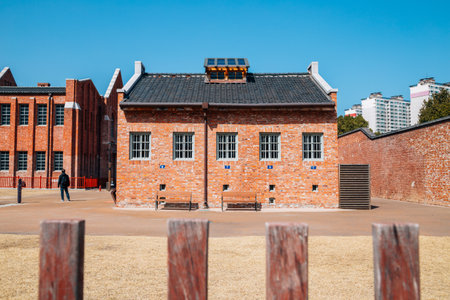 Seodaemun Prison History Hall in Seoul, Koreaのeditorial素材