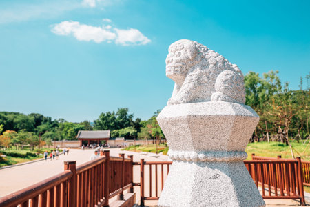 Historical sculpture at Jongmyo Shrine in Seoul, Koreaのeditorial素材