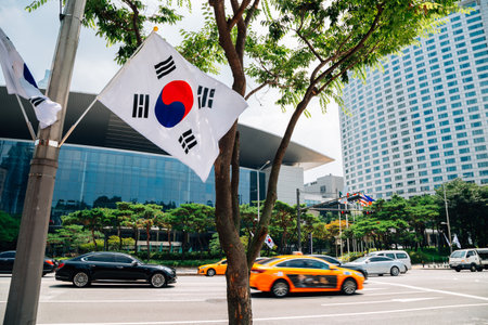 Seoul, Korea - July 17, 2020 : COEX Convention & Exhibition Center at Gangnam Districtのeditorial素材