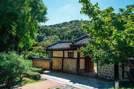 Seoul, Korea - September 3, 2021 : Changnyeongwigung Ancestral Shrine at North Seoul Dream Forest parkのeditorial素材