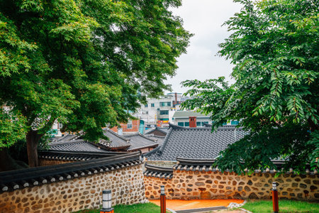 Ganghwa island old village, Yeongheung Palace Korean traditional architecture in Incheon, Koreaのeditorial素材
