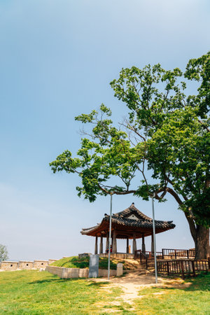 Ganghwa island Yeonmijeong Pavilion in Incheon, Koreaのeditorial素材