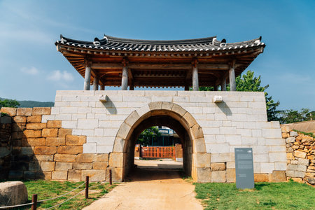 Gyodong Island Gyodongeupseong Fortress in Ganghwa-gun, Incheon, Koreaのeditorial素材