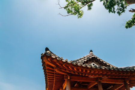 Ganghwa island Yeonmijeong Pavilion in Incheon, Koreaのeditorial素材