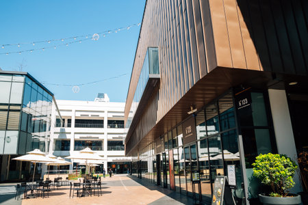 Incheon, Korea - April 8, 2021 : Hyundai Premium Outlet Songdo shopping mallのeditorial素材