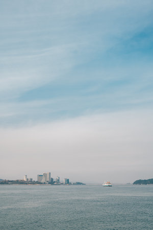 Yeongjongdo island and Wolmido island sea in Incheon, Koreaのeditorial素材