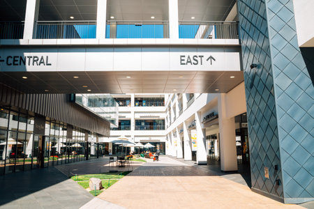 Incheon, Korea - April 8, 2021 : Hyundai Premium Outlet Songdo shopping mallのeditorial素材