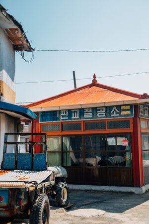 Seocheon, Korea - March 25, 2021 : Pangyo old town streetのeditorial素材