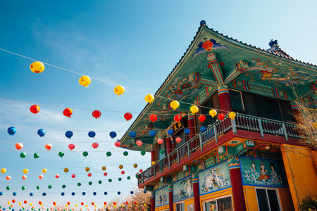 Taean, Korea - April 13, 2020 : Anmyeonam temple in Anmyeondo Islandのeditorial素材