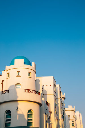 Asan Blue Crystal Mediterranean Village in Asan, Koreaのeditorial素材