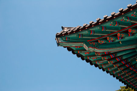 Gakwonsa Temple Korean traditional architecture in Cheonan, Koreaのeditorial素材