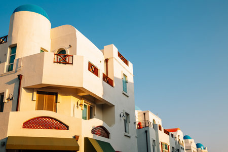 Asan Blue Crystal Mediterranean Village in Asan, Koreaのeditorial素材