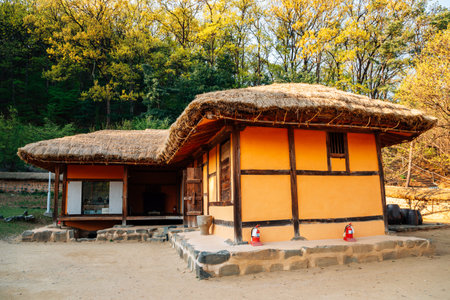 Cheonan, Korea - April 28, 2020 : Yu Gwan-sun Historic Site. Yu Gwan-sun's birthplace. Korean traditional houseのeditorial素材