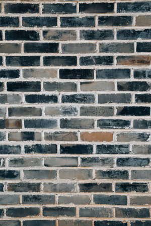 Vintage gray brick wall backgroundのeditorial素材
