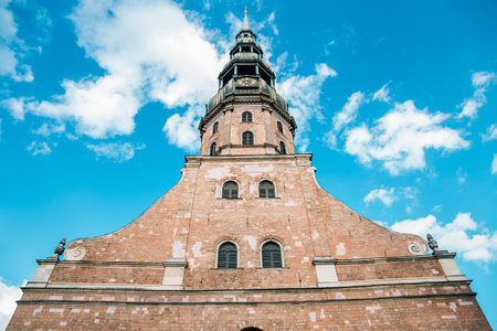 St. Peter's Church in Riga, Latviaのeditorial素材