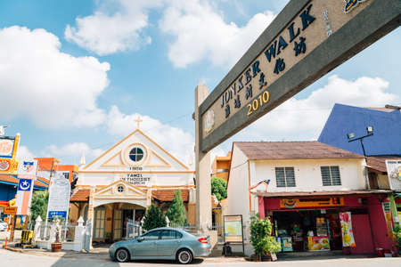 Malacca, Malaysia - January 7, 2018: Jonker Street Malacca old townのeditorial素材
