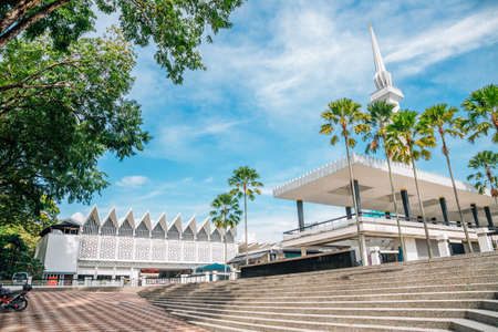 Masjid Negara mosque in Kuala Lumpur, Malaysiaのeditorial素材