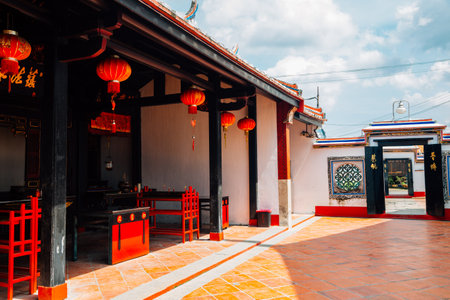 Cheng Hoon Teng Chinese temple in Malacca, Malaysiaのeditorial素材