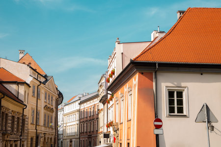 Kanonicza old town street medieval buildings in Krakow, Poland