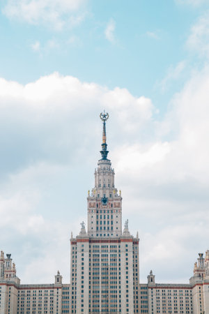 Lomonosov Moscow State University in Moscow, Russiaのeditorial素材