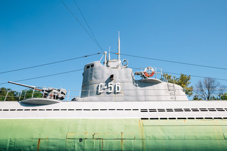 Vladivostok, Russia - September 17, 2018: Memorial Submarine S-56 Museum