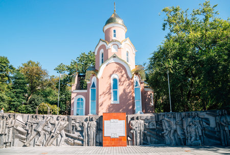 Vladivostok, Russia - September 17, 2018: Chapel of St. Andrew