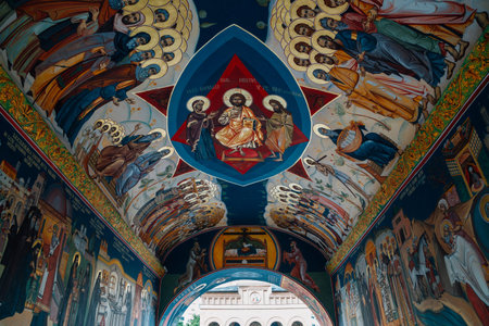 Bucharest, Romania - July 27, 2019: Antim Monastery
