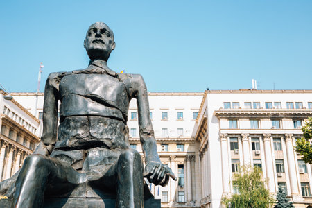 Bucharest, Romania - July 27, 2019: Victory Avenue Revolution Squareのeditorial素材