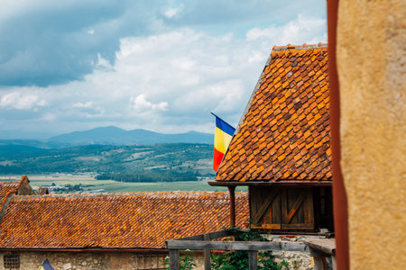 Rasnov Fortress in Rasnov, Romaniaのeditorial素材