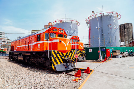 Changhua, Taiwan - May 5, 2018 : Train garage, Changhua Roundhouseのeditorial素材